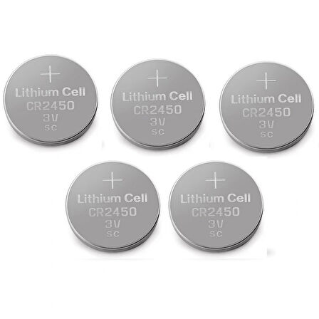 Yuma Cr2450 Süper Lityum 3v 5 li Kart Düğme Pil