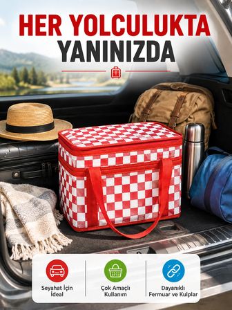 25 Litre Isı Yalıtımlı Termos Çanta Alüminyum Folyo İç Kaplamalı Piknik Çantası