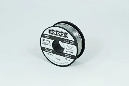 30-70 Lehim Teli 200 Gr 1,6 Mm Sn:30 - Pb:70