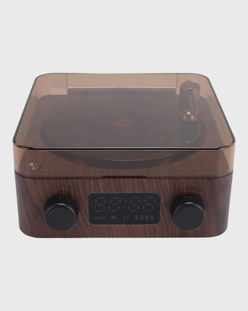 Gece Lambası Bluetooth Hoparlör Dijital Saat Çok Fonksiyonlu Su Dalgası Işıklı
