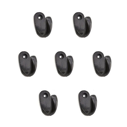 Büyük Tekli Fincan Askı, Dekor Askısı - Siyah, 12x23x30 Mm