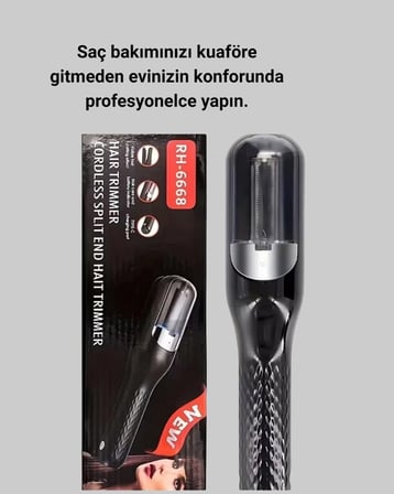 RH-6668 Taşınabilir Şarjlı Saç Kesme Makinesi Elektrikli Kişisel Bakım Aleti Yeni Nesil