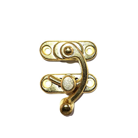 Yay Gözü, Ahşap Kutu Klipsi - Küçük 28x33 Mm, Sarı, 100 Adet