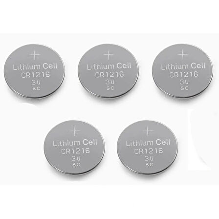 Yuma Cr1216 Süper Lityum 3v 5 li Kart Düğme Pil