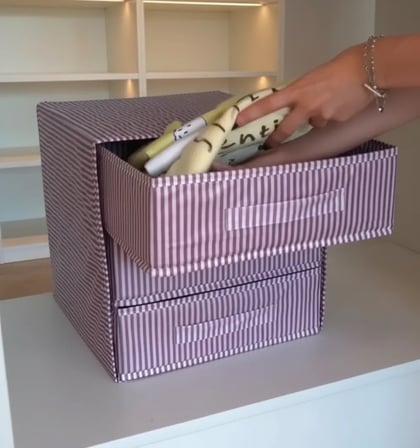 Çok Amaçlı 3 Bölmeli Organizer - Çekmece İçi Çorap Çamaşır Ve Ofis Masaüstü Düzenleyici Kutu