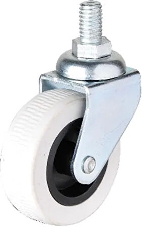 322 - 50x20 Mm Gri Vidalı Teker 4 Adet