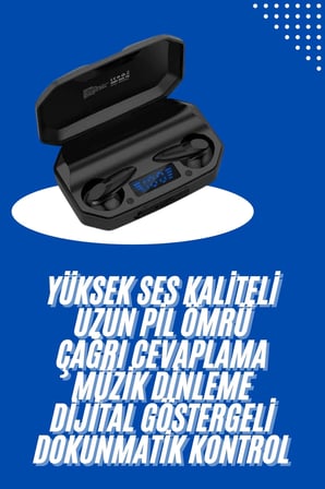 Kulaklık Bluetooth 5.2 Kablosuz Kulakiçi Rgb Işıklı Çift Mikrofonlu Yeni Nesil