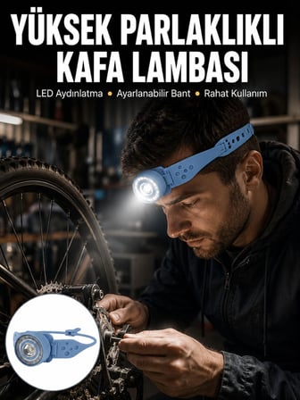 Hafif Ve Taşınabilir Kamp Kafa Lambası Ayarlanabilir Işık Yeni Nesil
