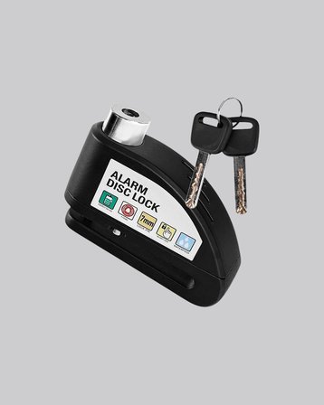 110 Db Alarmlı Disk Fren Kilidi Su Geçirmez Çelik Motosiklet Güvenlik Kilidi