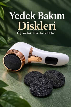 Yuvarlak Başlıklı Elektrikli Ayak Ve Topuk Bakım Cihazı