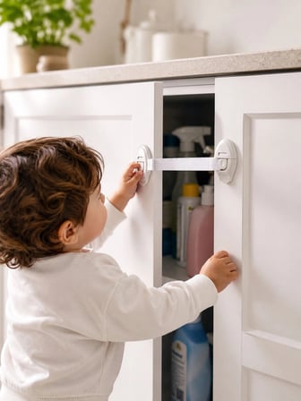 2 Adet Güçlü Yapışkanlı Çocuk Güvenlik Kilidi