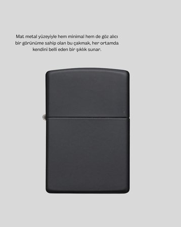 Tasarım Metal Çakmak Minimal Mat Yüzeyli Ve Şık Görünümlü