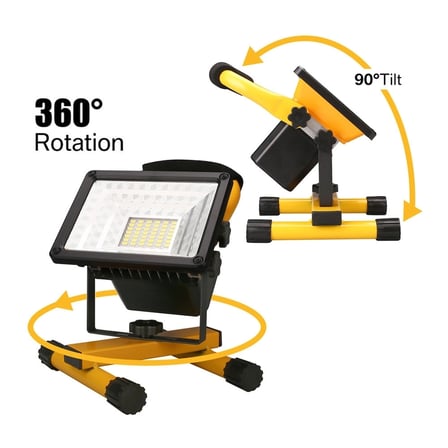 Br P30 Ip65 Waterproof 20led 30w Taşınabilir Şarjlı Led Projektör