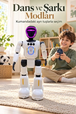 Uzaktan Kumandalı Robot Oyuncak Dans ve Şarkı Modlu