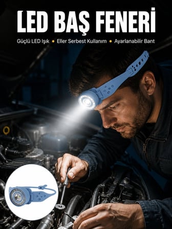 Suya Dayanıklı Led Kafa Lambası Outdoor Kullanım Yeni Nesil