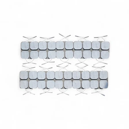 10 Paket 40 Adet  Tens Pedi 5×5 Cm Kablolu Elektrot Ped - Yumuşak Ve Esnek Medikal Ped