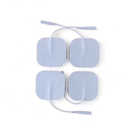 10 Paket 40 Adet  Tens Pedi 5×5 Cm Kablolu Elektrot Ped - Yumuşak Ve Esnek Medikal Ped