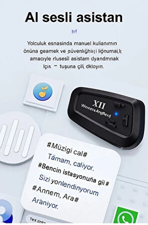 Y11 Bluetooth Kulaklık Mikrofonlu Motosiklet Kulaklığı İntercom Bt 5.3