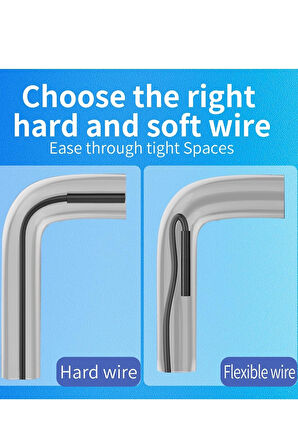 Endoskop Yılan Video Kamera İos Uyumlu Led li 10 Metre 7 Mm Sert Kablo 2mp Full Hd