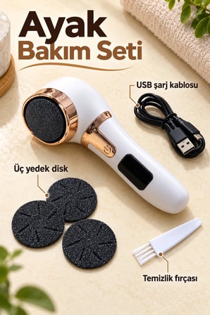 Dijital Göstergeli Usb Şarjlı Ayak Bakım Cihazı