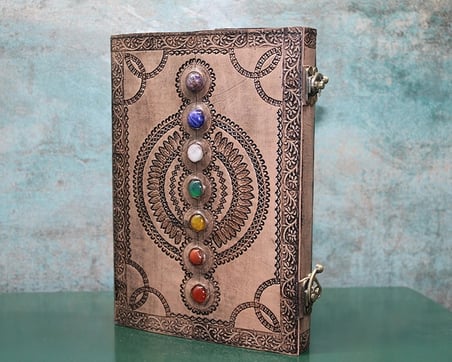 Taşlı Deri Defter Ksk3155
