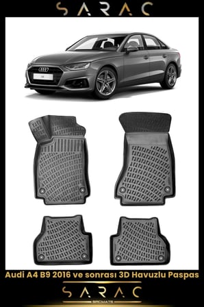 Audi A4 2023 Model Araca Özel 3d Havuzlu Paspas