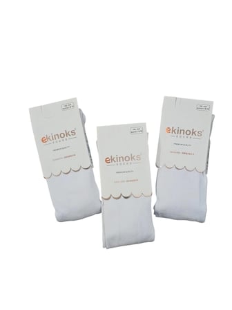 ekinoks 3 lü dikişsiz koton kız çocuk külotlu çorap