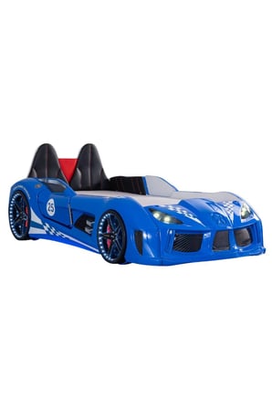 Arabalı Yatak, Raceing Car V8 Full Ledli Koltuklu Arabalı Yatak 100x190 cm