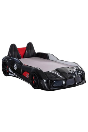 Arabalı Yatak, Raceing Car V8 Full Ledli Koltuklu Arabalı Yatak 100x190 cm