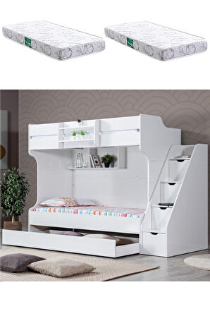 Ranza, Kardem Yavrulu Ranza - Beyaz + 2 Adet Comfort Yatak