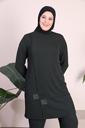 Kadın Büyük Beden Triko Takım 