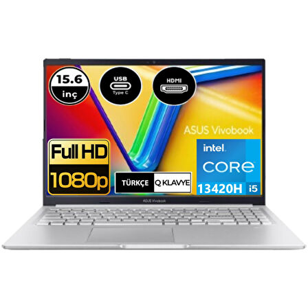 Vivobook 15 X1502VA-NJ734-EP14 Intel Core I5 13420H 16 GB Ram 1 Tb SSD 15.6" Fhd Windows 11 Pro + Elektropasaj Çanta