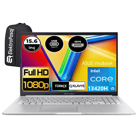 Vivobook 15 X1502VA-NJ734-EP20 Intel Core I5 13420H 16 GB Ram 2 Tb SSD 15.6" Fhd Windows 11 Pro + Elektropasaj Çanta