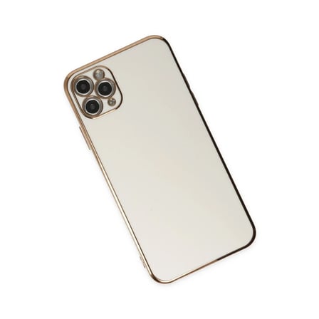 Apple iPhone 11 Pro Max Kılıf Volet Silikon - Beyaz