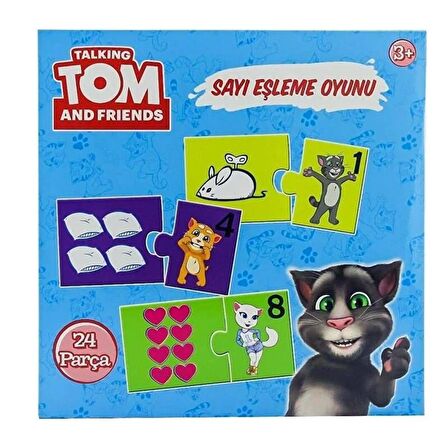 Konuşan Kedi Tom Resimli Sayı Eşleşme Eğitici Set