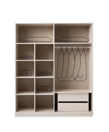 Çınar 4 kapaklı Gardırop Elbise Dolabı 170*53*204cm