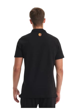 Galatasaray Lisanslı Polo Yaka Siyah T-shirt Lazer Kutu Hediyeli