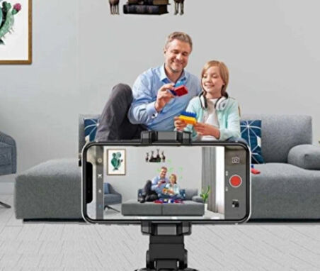 360° Smart Otomatik Yüz Takip Sistemli Telefon Tutucu - Telefon Tripodu Bluetoothlı Akıllı tripod