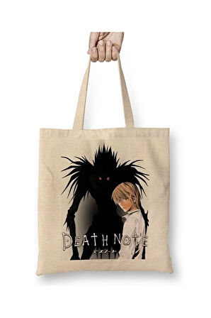 Death Note Kira Bez Çanta Uzun Saplı Alışveriş Çantası Plaj Çantası