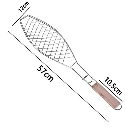  METAL YAPIŞMAZ BALIK IZGARA TELİ - MANGALDA BALIK PİŞİRME TELİ
