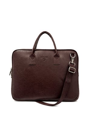 Ss 1446 Unisex 15.6 inç Uyumlu Suni Deri Darbe Korumalı Laptop ve Evrak Çantası KAHVERENGİ