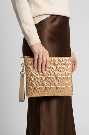 VT-003 YILDIZ DİKİŞLİ KADIN EL ÇANTASI CLUTCH ÇANTA OMUZ ÇANTASI ÇAPRAZ ÇANTA PÖRTFÖY ÇANTA PLATİN