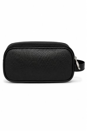 AR-01 Erkek Siyah Suya Dayanıklı Suni Vegan Deri Traşlık Bakım Seyahat El Çantası Portföy/clutch SİYAH