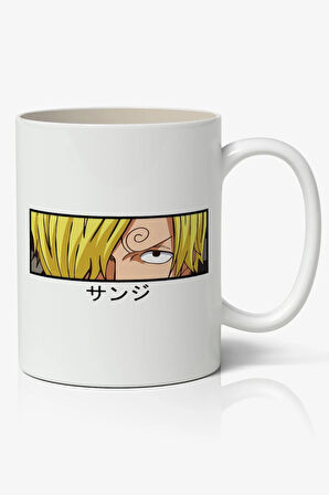 One Piece Anime Sanji Temalı Baskılı Kişiye Özel Kupa Bardak - Sevgiliye Arkadaşa Hediye