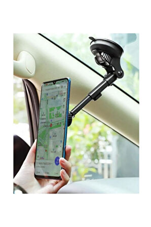 360 Dönerli Magnetik Vantuzlu Araç Içi Telefon Tutucu Ent