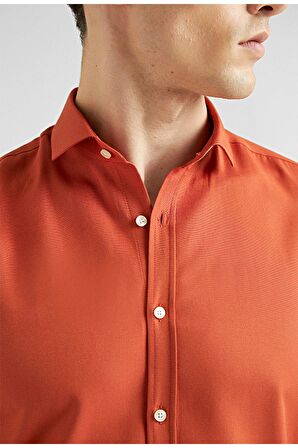 Twn Slim Fit Turuncu Oxford Gömlek 6EF02ORT00288 6EF02ORT00288