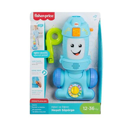 Fisher Price Eğlen ve Öğren Işıklı Eğitici Süpürge