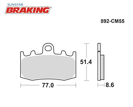 SİNTERLİ ÖN FREN BALATASI / BMW / R 1200 ST / 1200cc / ÖN İKİ TAKIM KULLANIR / 2005-2006-2007-2008