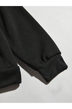 Kadın Galaxy Sırt Baskılı Oversize Sweatshirt