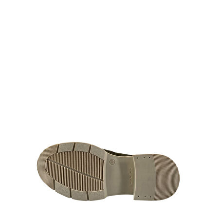  Disparita 257003 Hakiki Deri Loafer Kadın Ayakkabı Tokalı Fırfırlı